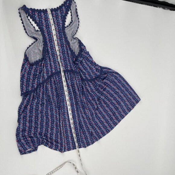 Matilda Jane Beyond The Horizon Blue Floral Tank Top Tunic Womens Size Medium - Picture 10 of 10